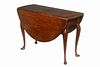 QUEEN ANNE OVAL DROP LEAF LUNCHEON TABLE