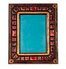 TIFFANY FURNACES ENAMELED BRONZE PICTURE FRAME