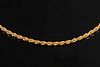 14 K GOLD WOVEN ROPE FORM NECKLACE