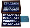 "FLAGS OF THE UNITED NATIONS" SILVER INGOT SET BY FRANKLIN MINT