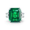 COLOMBIAN EMERALD RING WITH DIAMOND