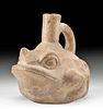 Moche Pottery Frog Vessel w/ TL Test