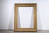 Large Antique Carved Wood and Gesso Frame