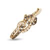 GIA Vintage 14K gold, pearl and sapphire bracelet