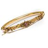 Bracelet, GIA 14k gold, ruby and seed pearl bracelet