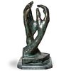 Vintage 22 Inch Rodin Bronze "The Cathedral"