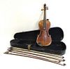 Violin With Case And Bows