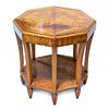 Art Deco French Burl Walnut Side Table Early 20th century
