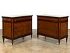 PR, NEOCLASSICAL STYLE MAHOGANY INLAID CHESTS