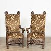 PAIR, 20TH C. CARVED BAROQUE STYLE ARMCHAIRS