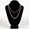TWO CLASSIC LADIES' PEARL NECKLACES