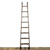 19TH/20TH C. ROLLING MAHOGANY LIBRARY LADDER