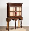 19TH C. WILLIAM & MARY STYLE CABINET ON STAND