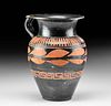 Greek Apulian Xenon Pottery Olpe w/ Abstract Designs