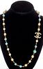 Chanel Faux-Pearl & Beaded Gold-Tone Necklace