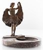 Bergman Erotic Figural Bronze Ashtray / Vide Poche