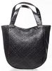 Bottega Veneta Black Woven Leather Tote Handbag