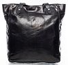 Ralph Lauren Black Lizard-Print Tote Handbag