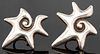 William Spratling Taxco Silver Star Earrings