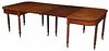 Virginia Federal Walnut Two Part Banquet Table