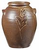 Rare Colin Rhodes Attributed Decorated Stoneware Jar