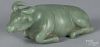Chinese carved hardstone water buffalo, 6 1/4'' l.