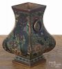 Chinese cloisonné vase, early 20th c., 7'' h.