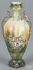 R. S. Prussia porcelain cottage vase, ca. 1900, 8 3/4'' h.