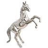 Large Nickel Plated Horse Sculpture