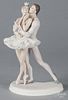 Boehm porcelain figure, titled Lovers from Ballets, limited edition #45, 11'' h.