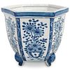 Antique Japanese Blue and White Planter