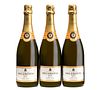 Three Delamotte Brut Rosé bottles.
maison Champagne Delamotte
Category: Champagne. Le Mesnil Sur Oger (France).