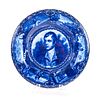 Historical Flow Blue Plate Robert Burns