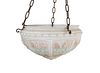  Hanging Obverse Painted Molded Chandelier