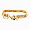 14K Yellow Gold and Sapphire bracelet 