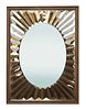 An Italian sunburst mirror,