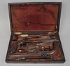 Fine Pair Cased French Percussion Dueling Pistols