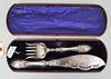 Cased Sterling Silver Two Piece Serving Set
