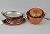 Group Thirteen Copper Baking Dishes & Bowls