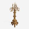 An Impressive Louis XV Style Gilt Bronze Nineteen-Light Torchère