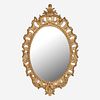 A George III Carved Giltwood Mirror Late 18th century