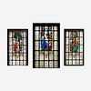 Three Large Gothic Style Stained Glass Windows