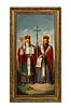 Unknown
(Russian School, 19th Century) A Large Russian Oil Painting of Bishops
19th Century