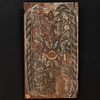 Group of Five Continental Baroque Polychrome Painted Pine Panels 
