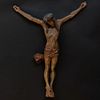 German Renaissance Painted and Parcel-Gilt Crucifixion of Christ