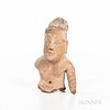 Pre-Columbian Pottery Fragment of a Figure