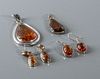 Amber Pendants & Pairs of Earrings