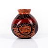 Guaitil Pottery Vase with inscribed face - signed