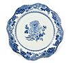Large Chinese Blue & White Plate, Qianlong Period