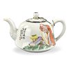 Chinese Qianjiang Glazed Teapot of Monk, ROC P.